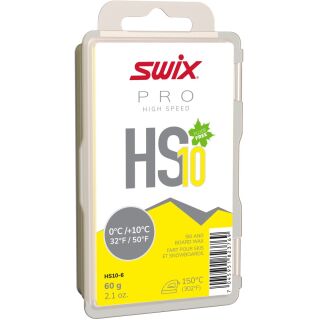 HS10 Skiwachs in Gelb für warme Temperaturen von 0 bis 10°C