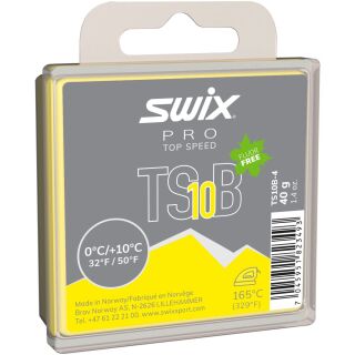 Swix TS10B Black Ski-Wachs für milde Bedingungen 0°C bis +10°C