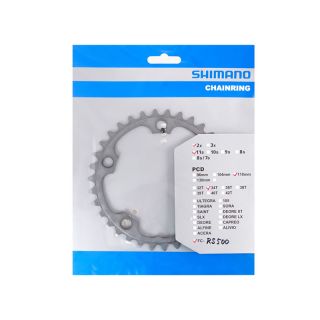 Shimano Kettenblatt 50T S500 schwarz, 2-fach, 110 mm Lochkreis