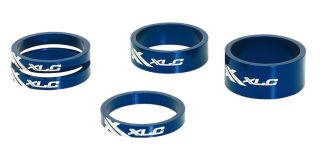 XLC A-Head Spacer-Set AS-A02, 1 1/8" blau, 3x5, 1x10, 1x15mm