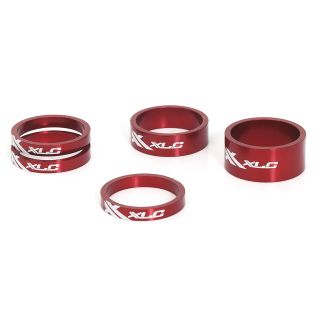 XLC Ahead Spacer-Set AS-A02, 5-teilig, rot, für 1 1/8" Steuerrohre