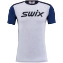 Swix Motion Tech Wolle, T-Shirt Herren, silver
