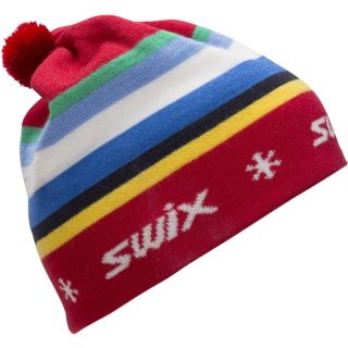 Swix Gunde Mütze in Rot mit Retro-Design und Wollmischung