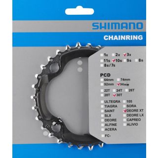 Shimano Kettenblatt 30Z XT FC-M782 für 10-fach-Schaltungen