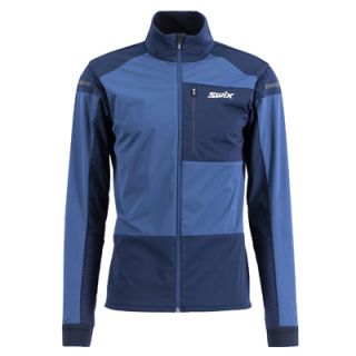 Swix Dynamic Herrenjacke in Lake Blue und Dark Navy, winddicht und atmungsaktiv