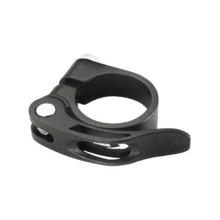 Sattelschelle 34,9 mm Aluminium Schwarz für Fahrradsattelstützen