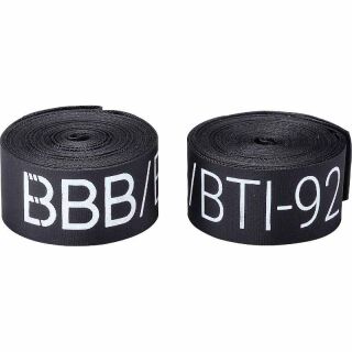 BBB Felgenband RimTape BTI-92 28 Zoll 25 mm aus Nylon für breite MTB und Trekkingfelgen im 2er Set