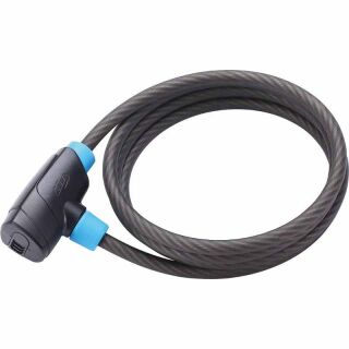 BBB Spiralschloss PowerSafe BBL-31 8 mm x 1500 mm mit Schlüssel und Kunststoffummantelung für Fahrradschutz