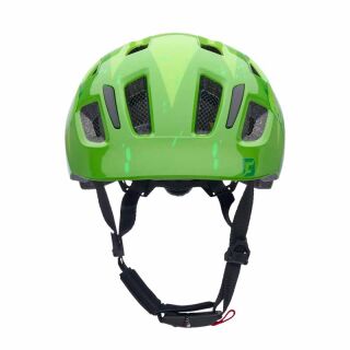 Cratoni Kinderhelm Maxster Dino grün mit Rücklicht und Inmold Technologie für Kinder 46-51 cm