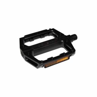 M-Wave BB Pedal Flat Alu Trekkingpedal aus Aluminium mit breiter Plattform und rutschhemmenden Stiften