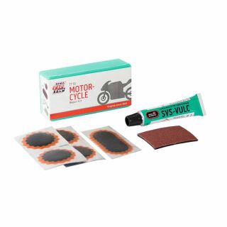 REMA TIP TOP TT 10 Reparaturset für Mofa, Moped und Roller mit Flicken, Vulkanisier-Flüssigkeit und Kunststoffbox