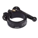 KCNC Sattelklemme MTB QR SC10 in Schwarz mit Schnellspanner.